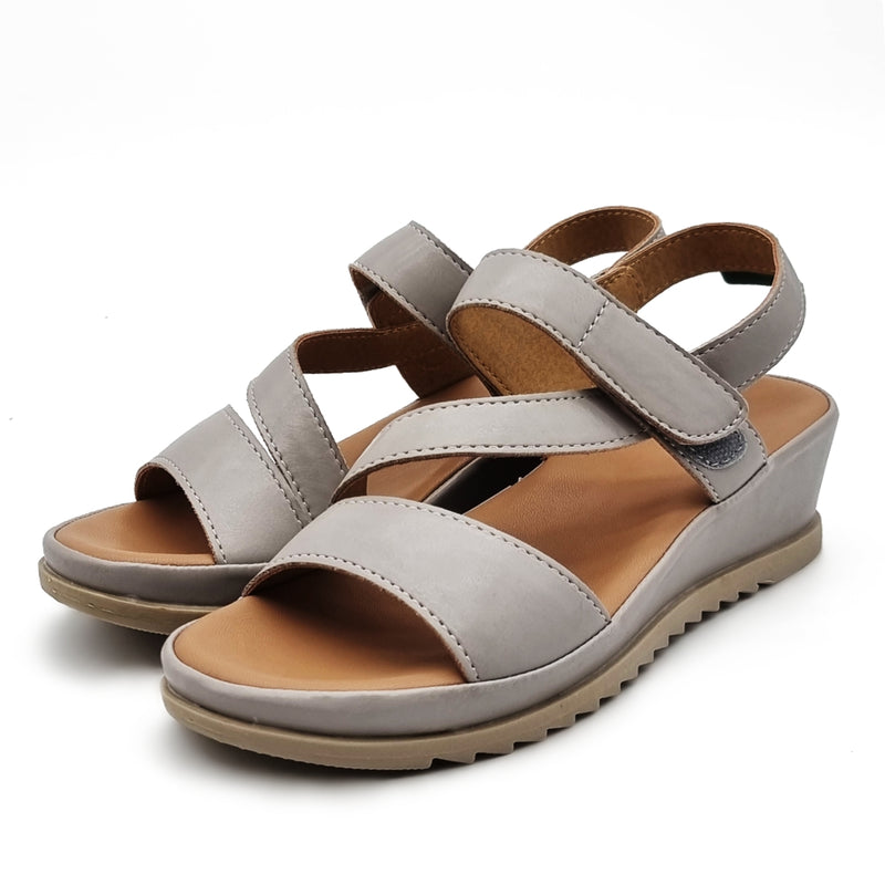 Hook loop wedge sandals outlet