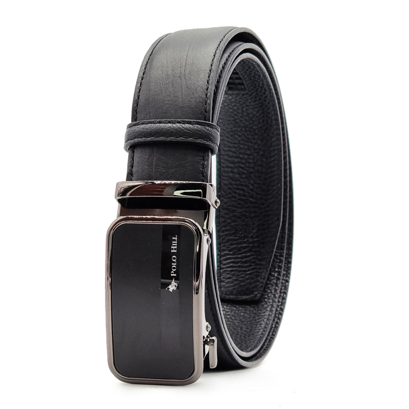 Load image into Gallery viewer, Automatic Buckle Genuine Leather Belt with Mirroring Effects
