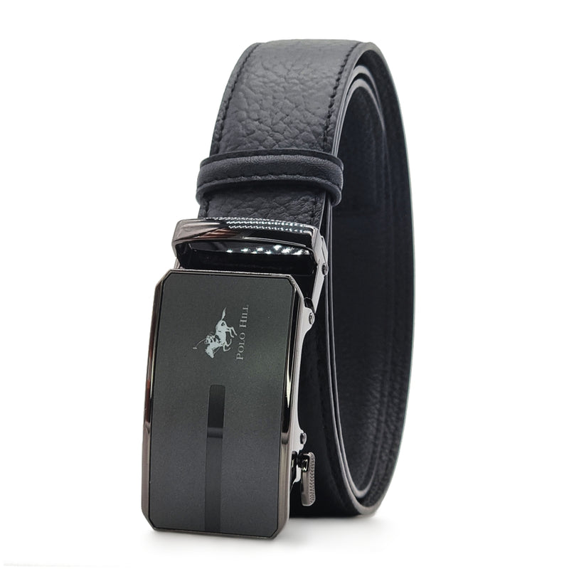 Load image into Gallery viewer, Automatic Buckle Genuine Leather Belt with Mirroring Effects
