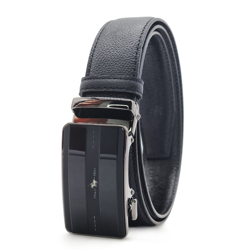 Load image into Gallery viewer, Automatic Buckle Genuine Leather Belt with Mirroring Effects
