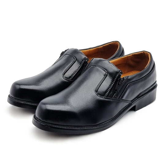 Low Heel Leather Loafers