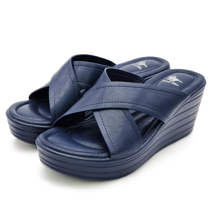 Load image into Gallery viewer, Solid Colour Cross Strap Wedges
