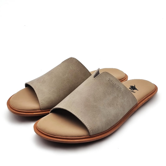 V Cut Band Flat Slide Sandals