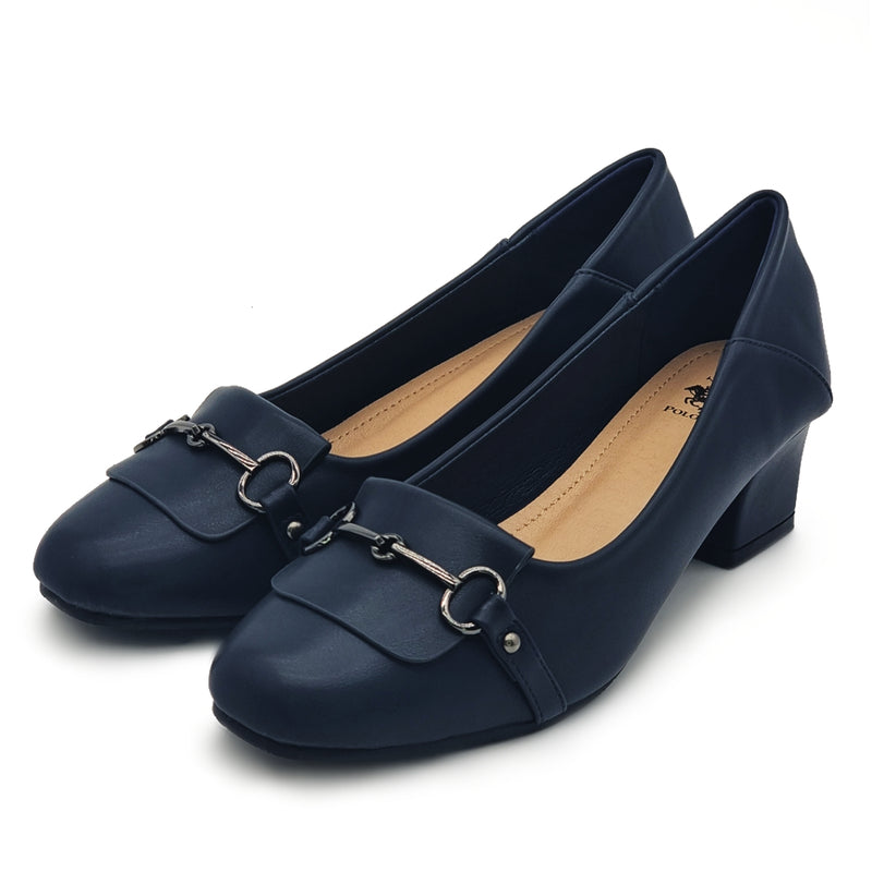 Load image into Gallery viewer, Horsebit Decor Round Toe Heels
