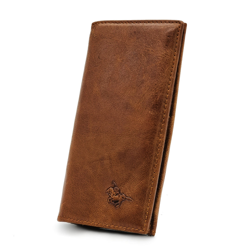 Load image into Gallery viewer, Leather Bi-Fold Long Wallet
