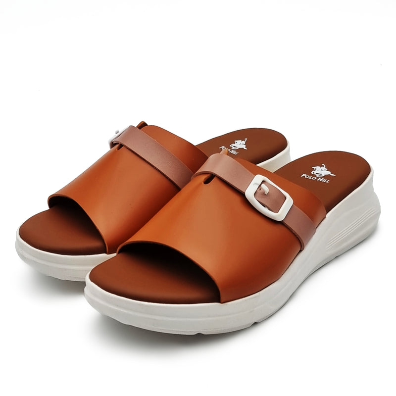 Load image into Gallery viewer, Contrast Buckle Strap Wedge Sandals
