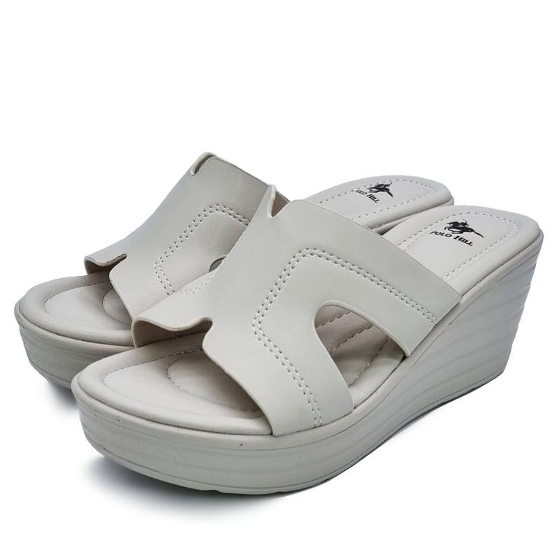 Load image into Gallery viewer, Solid Colour Cut Out Band Wedges
