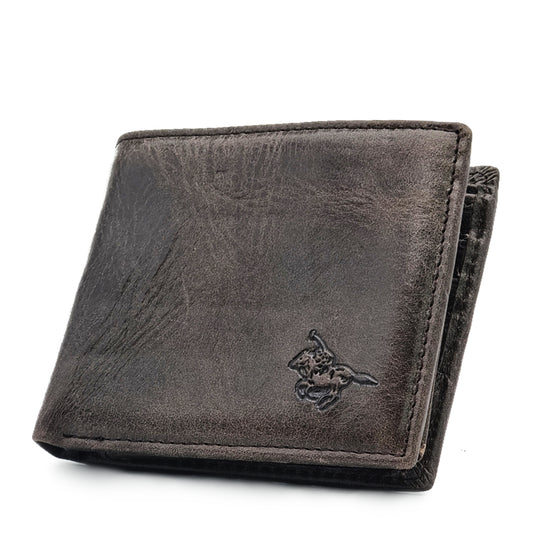 Genuine Leather Short BiFold Wallet - Card Slots