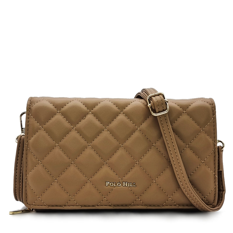 Load image into Gallery viewer, Quilted Smartphone Multi-purpose Sling Purse Bag
