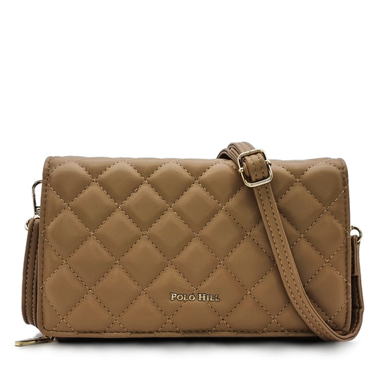 Quilted Smartphone Multi-purpose Sling Purse Bag