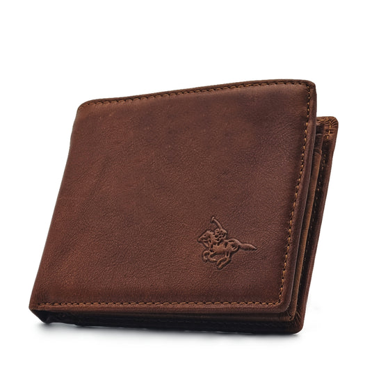 Genuine Leather Short BiFold Wallet - Card Slots