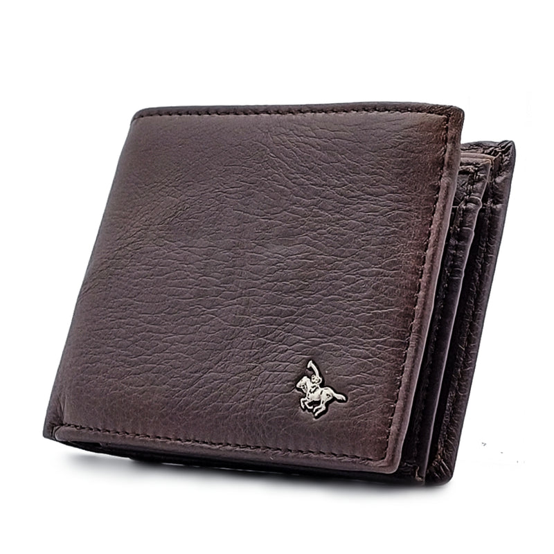 Load image into Gallery viewer, Genuine Leather BiFold Wallet - Coin Pouch
