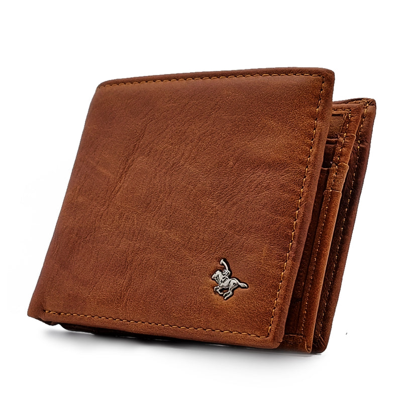 Load image into Gallery viewer, Genuine Leather BiFold Wallet - Coin Pouch
