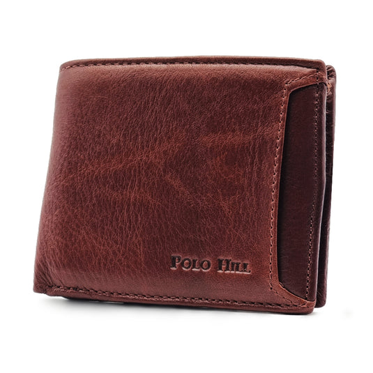 Genuine Leather BiFold Wallet with Front Pocket