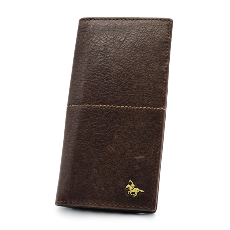 Load image into Gallery viewer, Genuine Leather Centre Line RFID Protected BiFold Long Wallet
