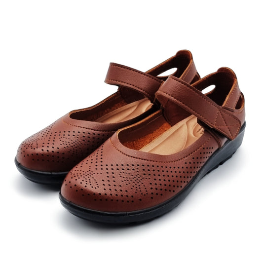 Velcro Ankle Strap Slip On Shoes