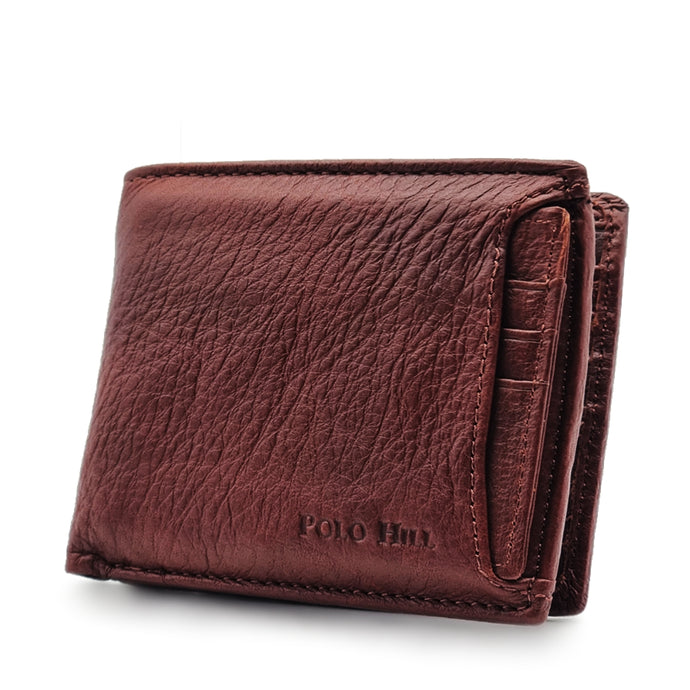 Genuine Leather BiFold Wallet with Front Pocket