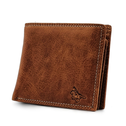 Genuine Leather Double Stitch BiFold Wallet