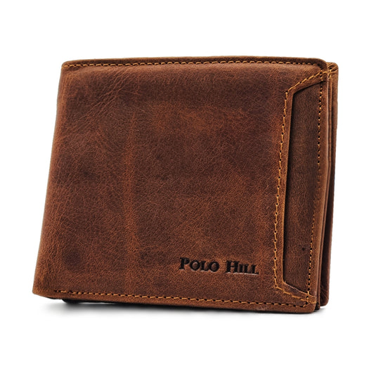 Genuine Leather BiFold Wallet with Front Pocket