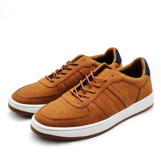 Lace Up Leather Casual Sneakers