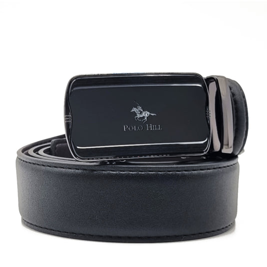 Fortune Gift Box 2-in-1 Bundle Set RFID Protected Top Grain Leather Wallet Automatic Buckle Belt