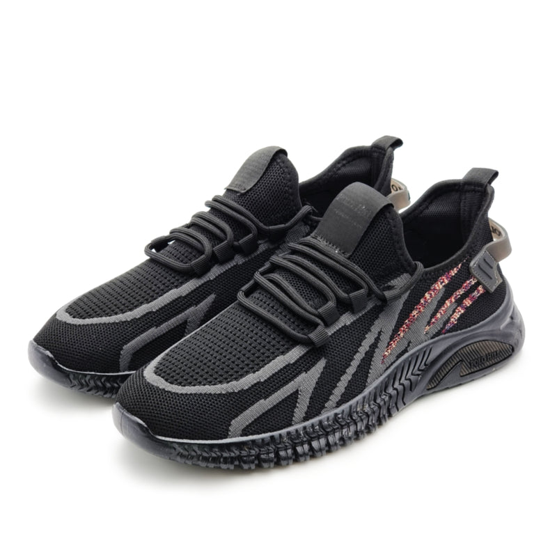 Load image into Gallery viewer, Lace Up Athleisure Knit Sneakers
