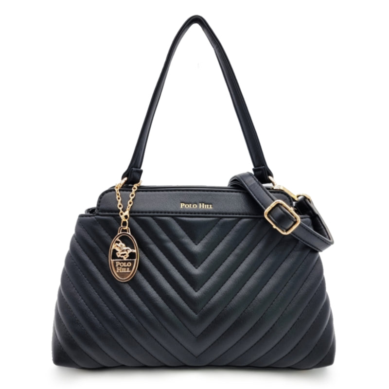 Load image into Gallery viewer, Chevron Quilted Single Handle Sling Bag

