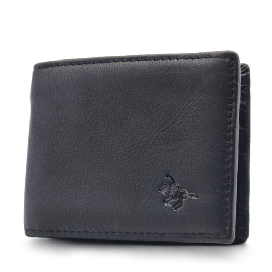 Mens Short Genuine Leather BiFold Wallet