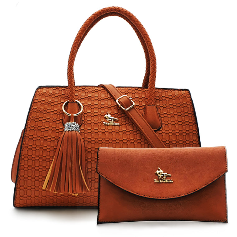 Load image into Gallery viewer, Suzanne Straw-Like Tassel Handbag 2-in-1 Set
