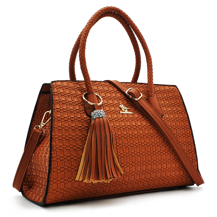 Load image into Gallery viewer, Suzanne Straw-Like Tassel Handbag 2-in-1 Set
