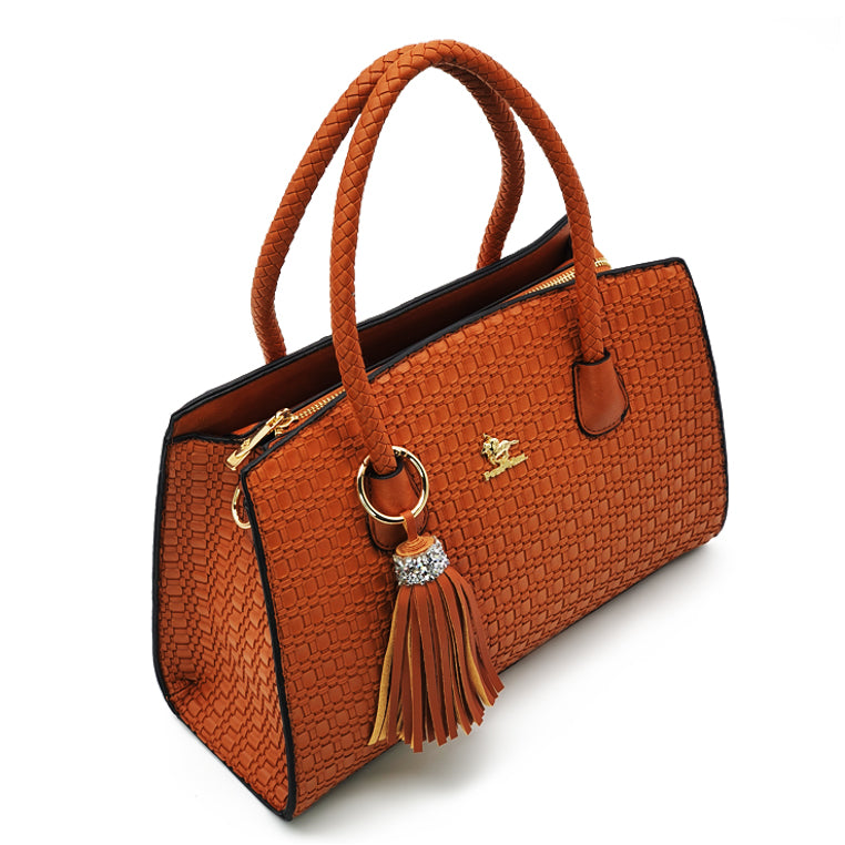 Load image into Gallery viewer, Suzanne Straw-Like Tassel Handbag 2-in-1 Set

