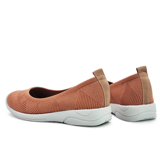 Low Vamp Slip On Athleisure Knit Sneakers