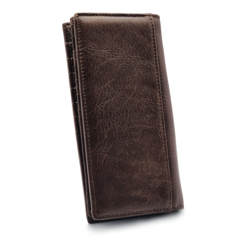 Load image into Gallery viewer, Mens Long Genuine Leather BiFold Wallet
