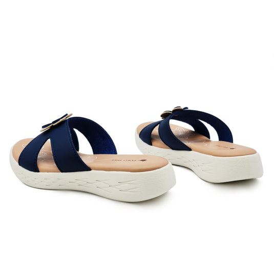 Kid Girl Flower Decor Slide Sandals