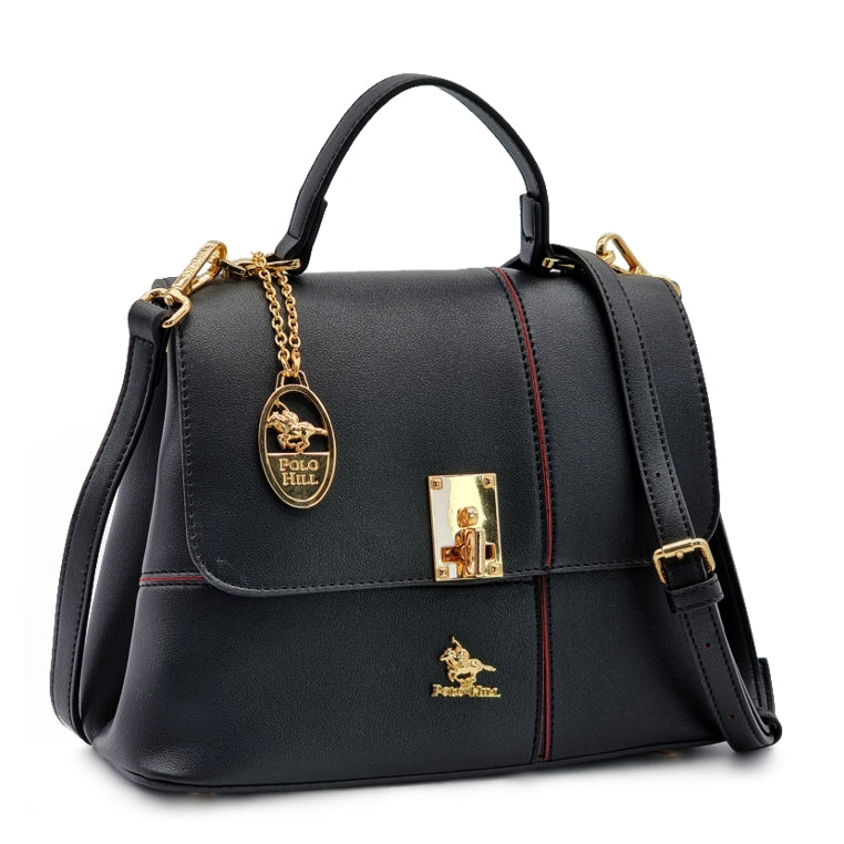 Load image into Gallery viewer, Turn Lock Flap Satchel Crossbody Sling Bag
