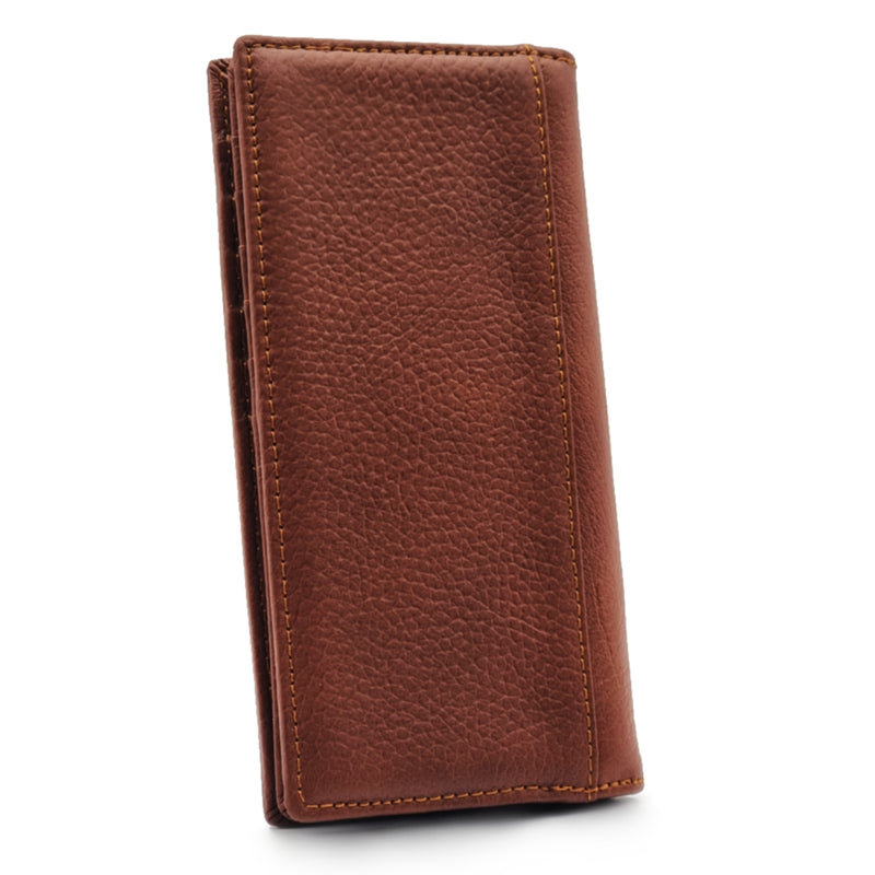 Load image into Gallery viewer, Mens Long Genuine Leather BiFold Wallet
