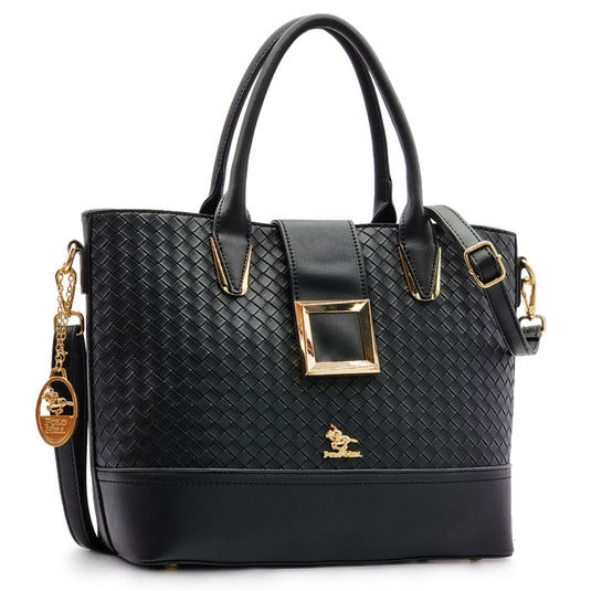 Peona Straw-Like Handbag with Inner Detachable Sling Bag
