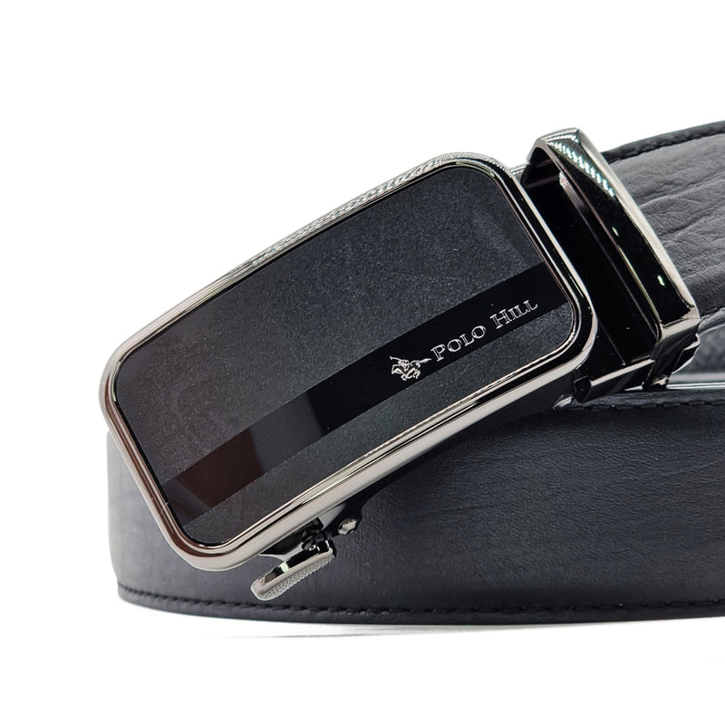 Load image into Gallery viewer, Automatic Buckle Genuine Leather Belt with Mirroring Effects
