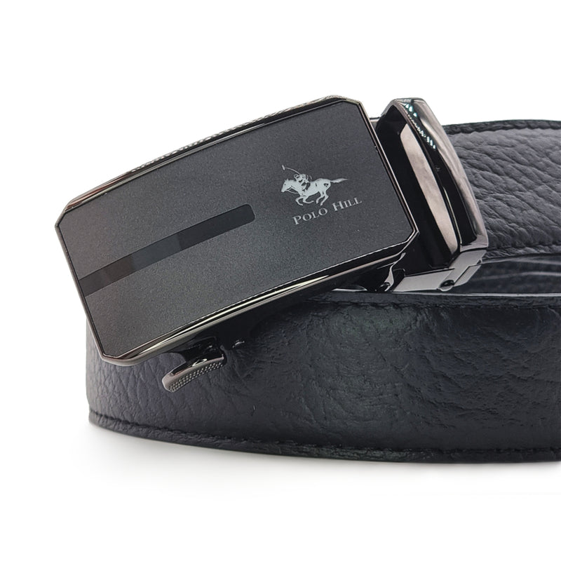 Load image into Gallery viewer, Automatic Buckle Genuine Leather Belt with Mirroring Effects
