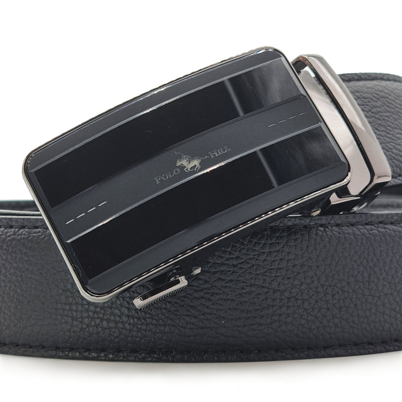 Load image into Gallery viewer, Automatic Buckle Genuine Leather Belt with Mirroring Effects
