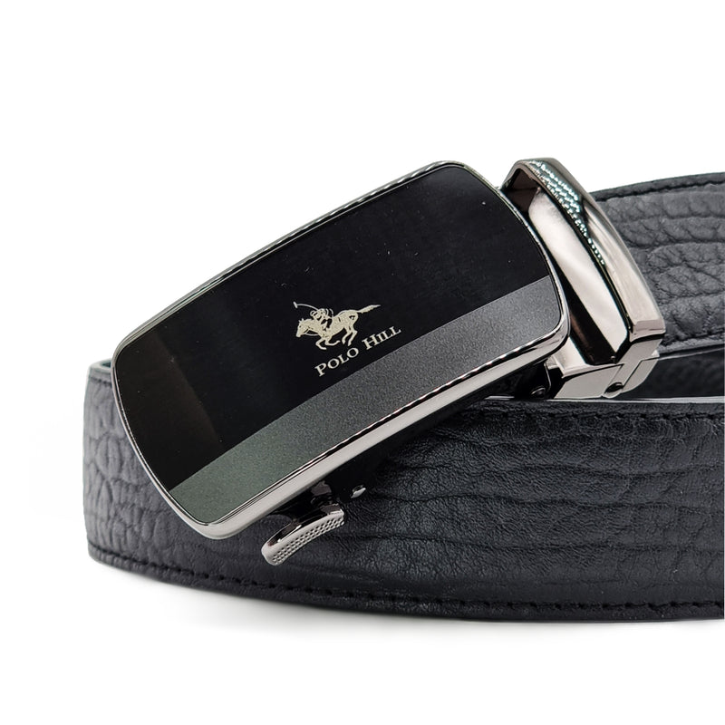 Load image into Gallery viewer, Automatic Buckle Genuine Leather Belt with Mirroring Effects
