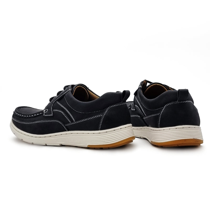 Load image into Gallery viewer, White Sole Contrast Stitch Lace Up Shoes

