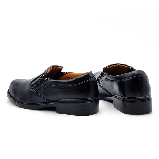 Low Heel Leather Loafers