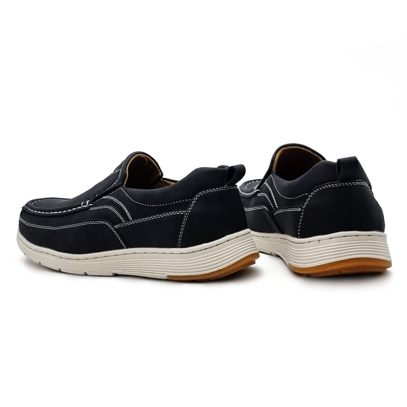 Load image into Gallery viewer, White Sole Contrast Stitch Slip On Shoes
