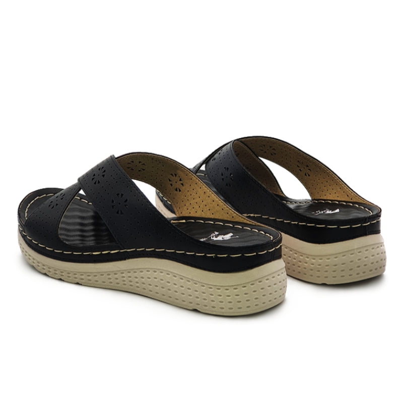 Load image into Gallery viewer, Lightweight Cross Strap Wedge Sandals
