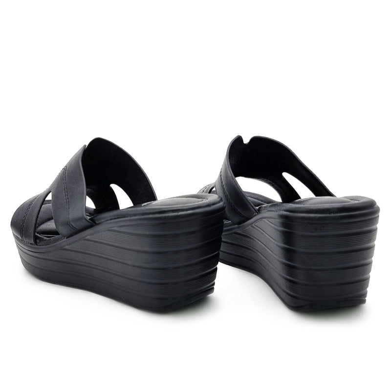 Load image into Gallery viewer, Solid Colour Cut Out Band Wedges
