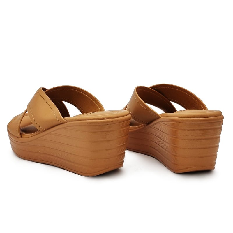 Load image into Gallery viewer, Solid Colour Cross Strap Wedges
