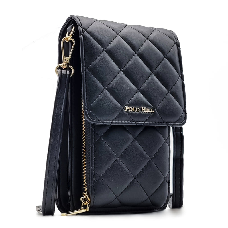 Load image into Gallery viewer, Quilted Vertical Smartphone Sling Bag Multi-purpose Purse
