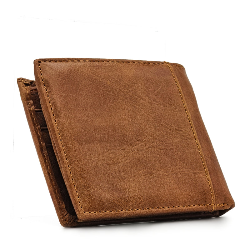 Load image into Gallery viewer, Genuine Leather Short BiFold Wallet - Card Slots
