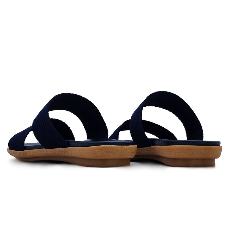 Load image into Gallery viewer, Knitted Mesh Fabric Two Band Sandals
